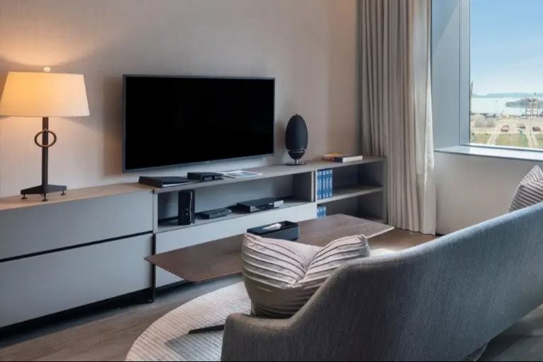 Living area of Dao by Dorsett AMTD Singapore One-Bedroom Executive room.