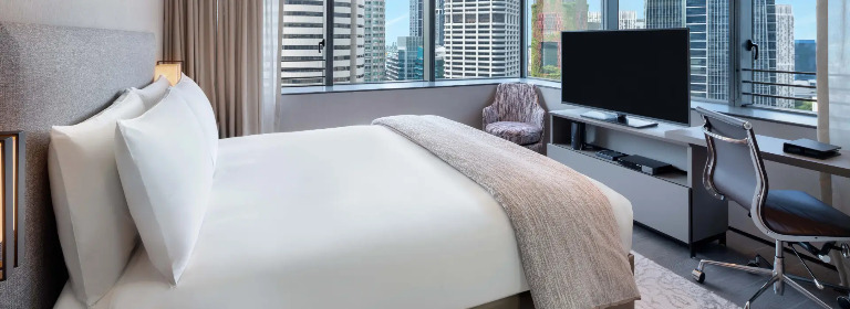 Two Bedroom Deluxe with city views at Dao by Dorsett AMTD Singapore.