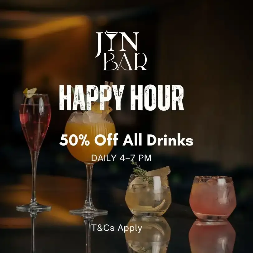 Jin Bar Daily Happy Hour Jin Bar Daily Happy Hour