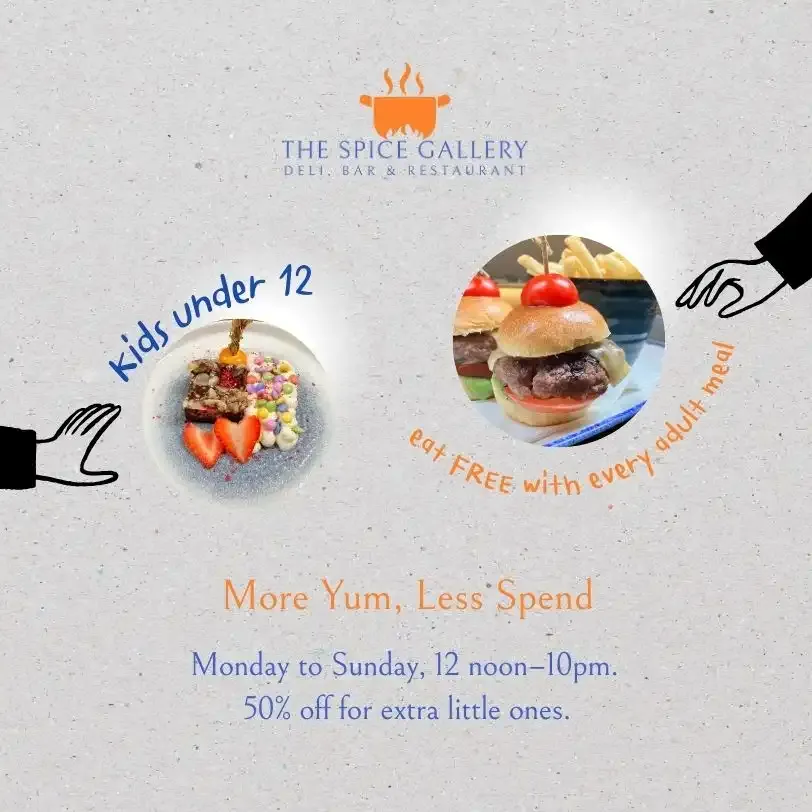 Kids Eat Free at The Spice Gallery Kids Eat Free at The Spice Gallery