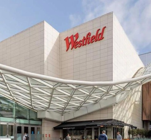 Westfield, the largest mall in Europe in West London.