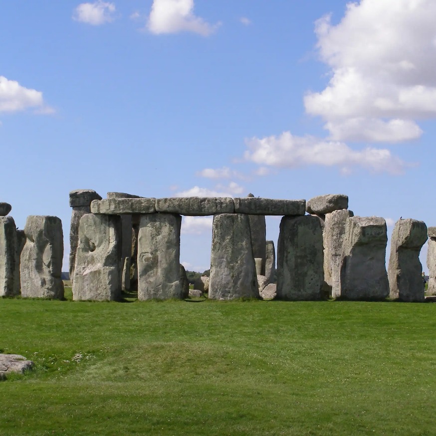 Stone circle at the Stonehenge in Salisbury.